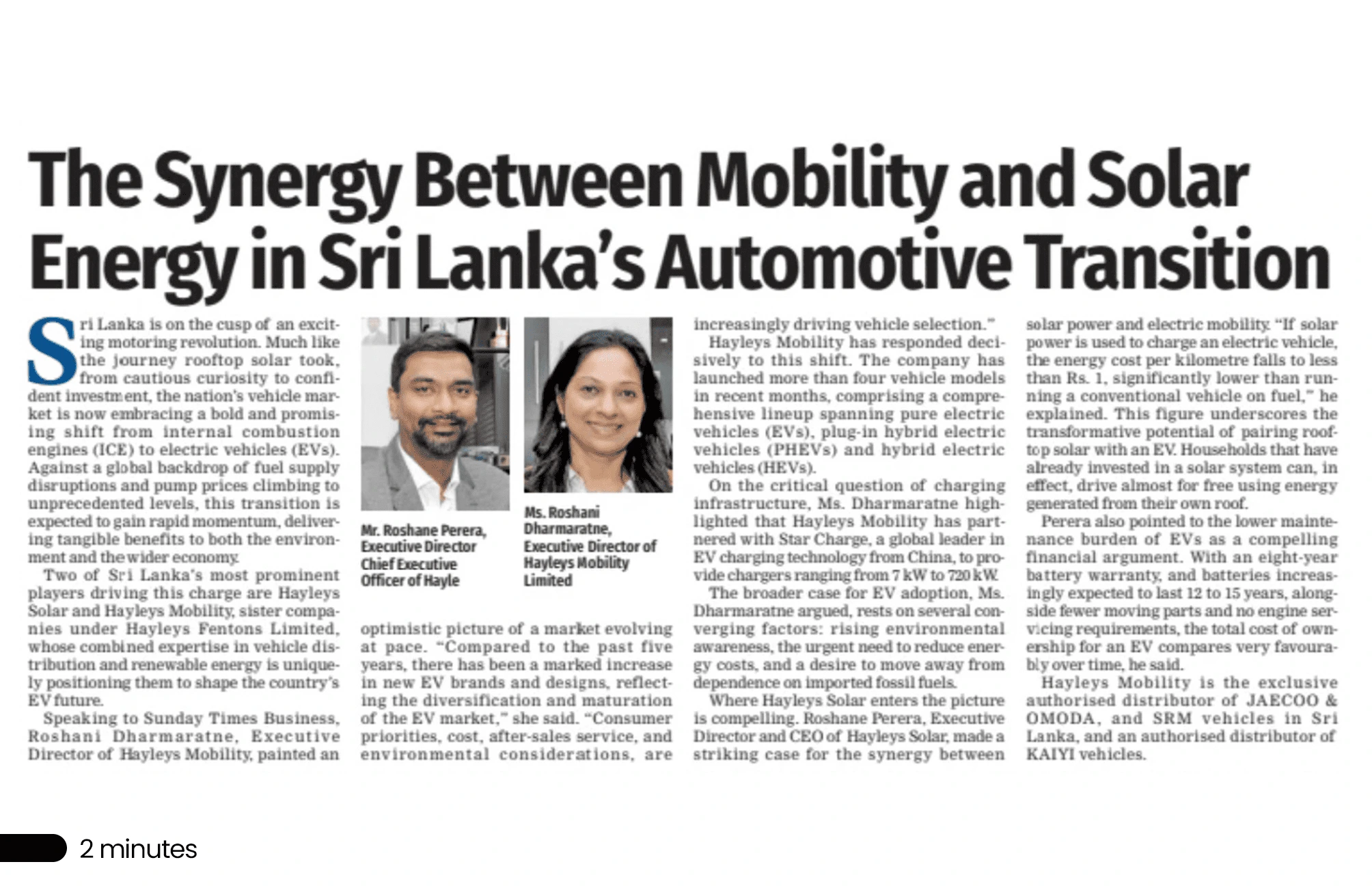The Synergy Between Mobility and Solar Energy in Sri Lanka’s Automotive Transition