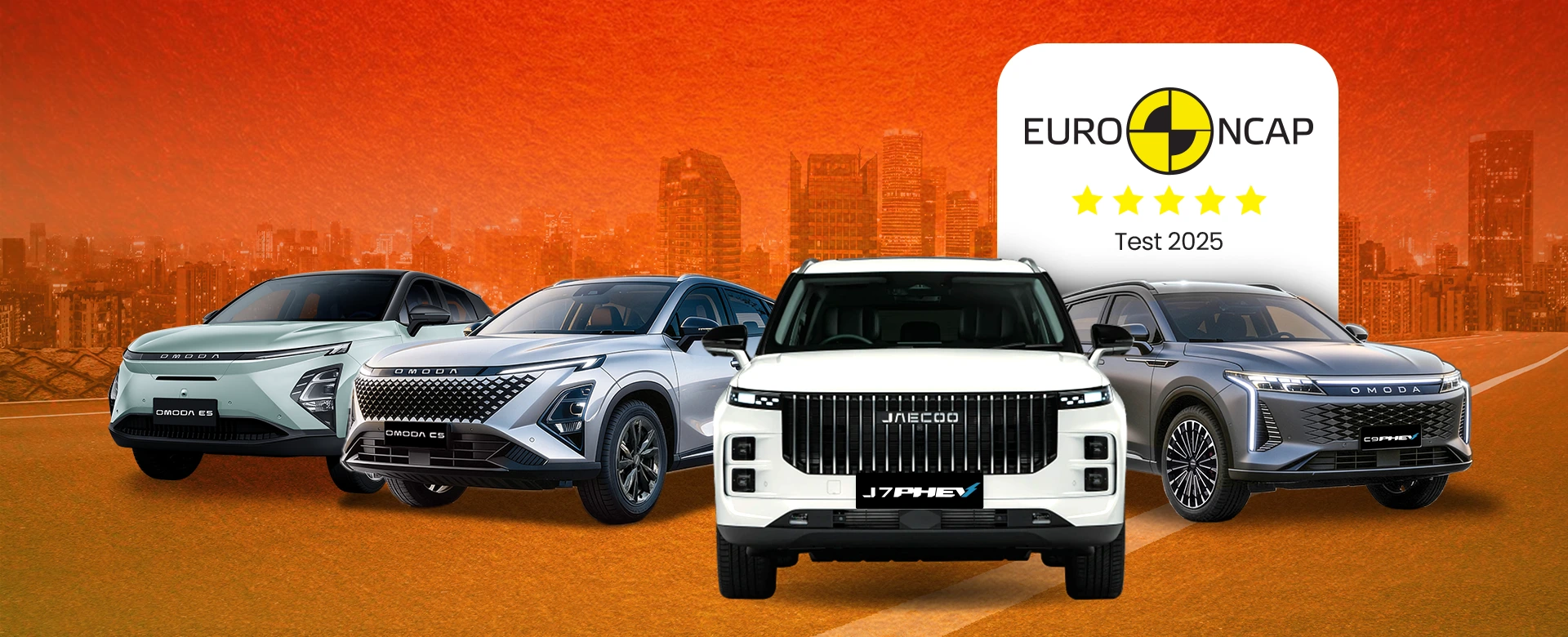 JAECOO J7 PHEV Achieves Five-Star Ratings in Both Euro NCAP and Australasian NCAP Safety Assessments